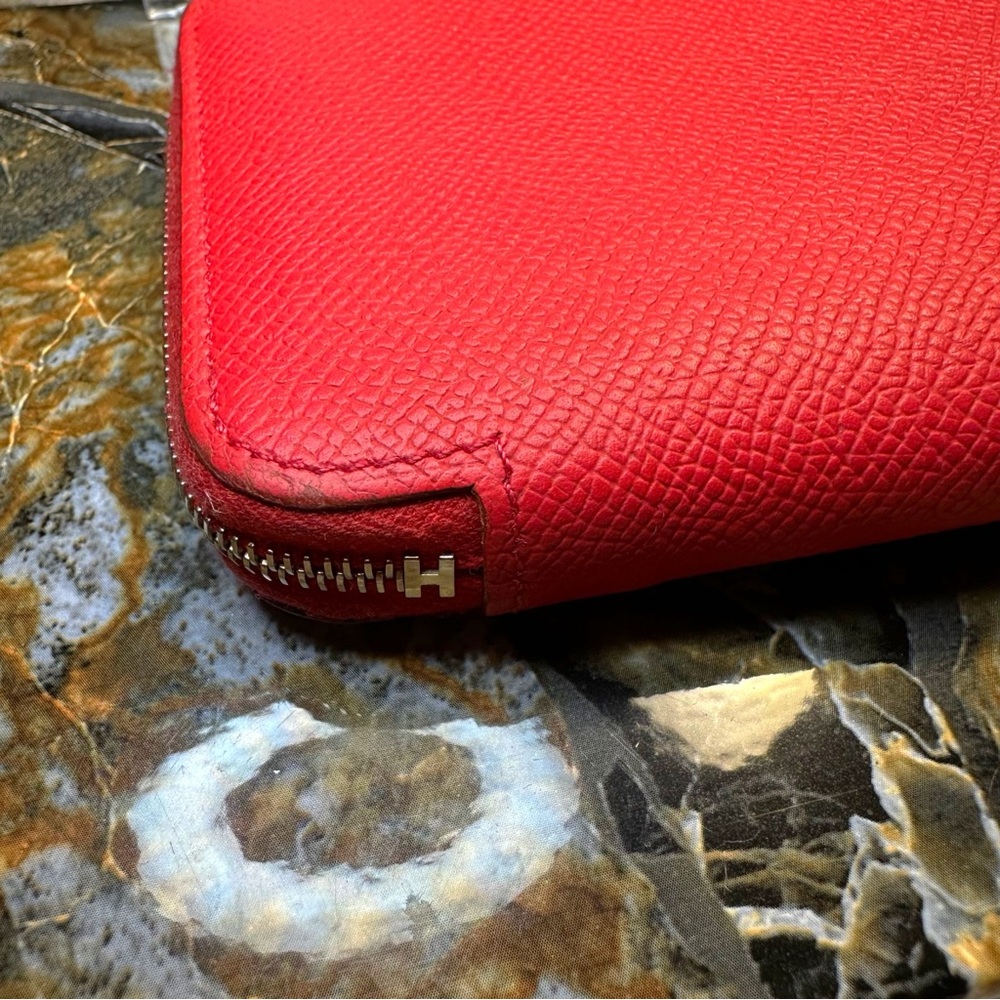 Hermes Red Leather Women’s Wallet - Picture 5 of 12